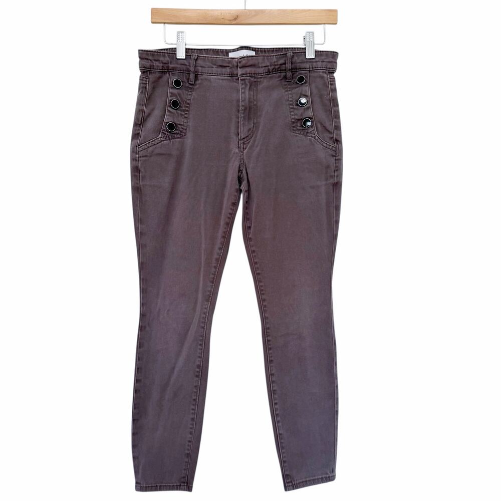 Loft Brown Sailor Skinny Pants Jeans Sz 28P
